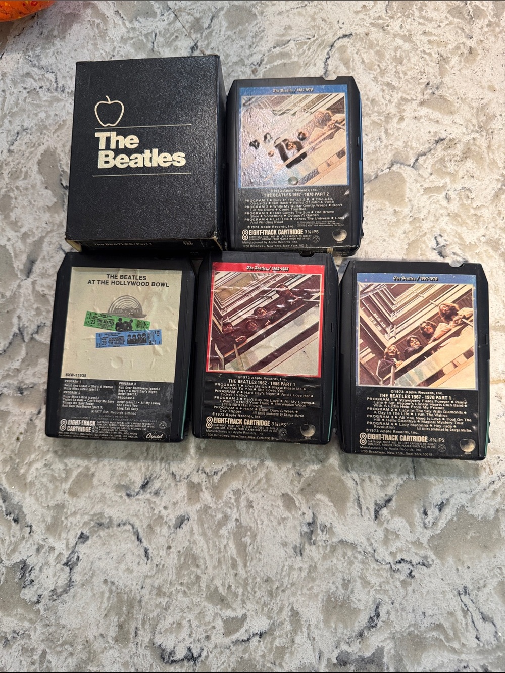 The Beatles Black Box Set with Red, Blue and Cream Label Accents